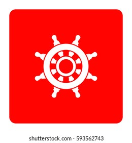 Ship steering wheel.