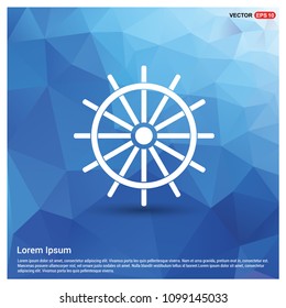 Ship steering wheel icon
