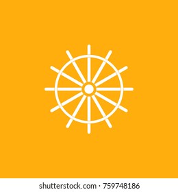 Ship Steering Wheel Icon 