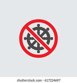 ship steering wheel icon isolated sign symbol and flat style for app, web and digital design. Vector illustration.