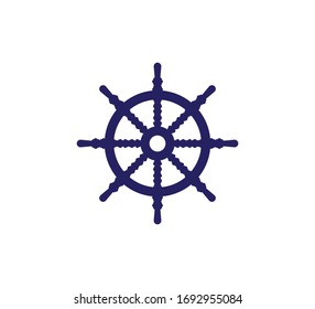 patrón de diseño del logotipo del vectores del velero náutico del volante de dirección