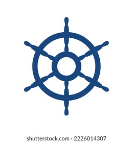 Ship Steering Wheel For Ocean Voyage Logo Or Emblem