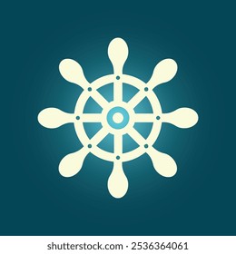 Ship steering wheel trendy artwork glorious abstract vector illustration colorful useful design.eps
