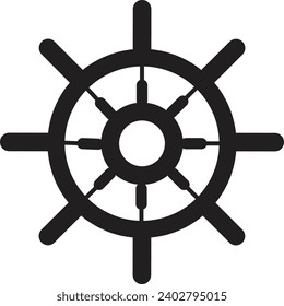  ship steering wheel vector eps 10