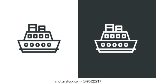 Ship Symbol Sign Icon Vector