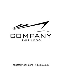 Ship symbols with abstract logo