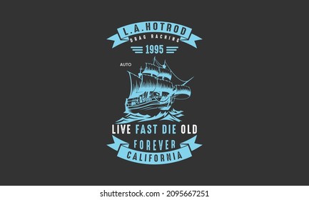 ship t shirt design template