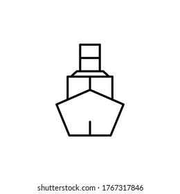 símbolo del vector del icono de la carga del buque tanque