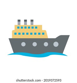ship transportation flat vector icon which can easily modify or edit 