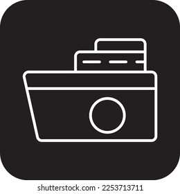 SHIP Transportation icon with black filled line style. Vehicle, symbol, business, transport, line, outline, travel, automobile, editable, pictogram, isolated, flat. Vector illustration