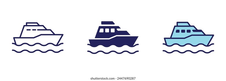 Ship Transportation Icon - Navigation Set