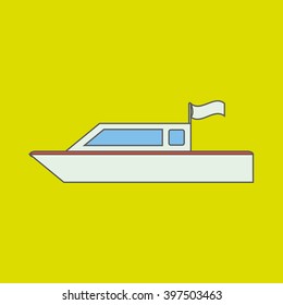 ship and travel icon design