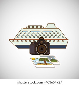ship and travel icon design, vector illustration