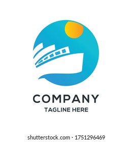 ship travel logo suitable for your company