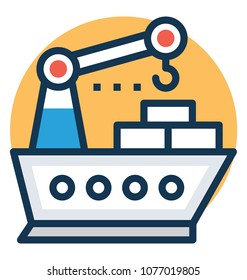 
Ship used for logistics purposes, cargo ship
