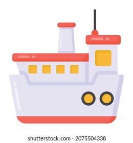 Ship vector best for logistics services and delivery services 