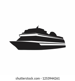 ship vector , black and white design