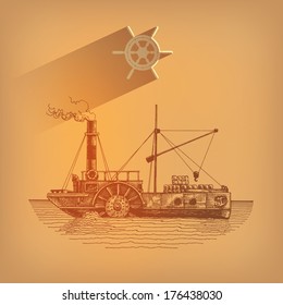 Ship. Vector format