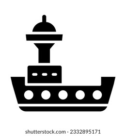 Ship Vector Glyph Icon For Personal And Commercial Use.
