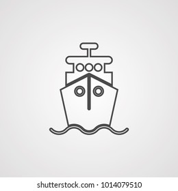 Ship vector icon