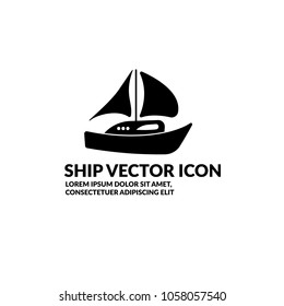 ship vector icon