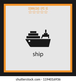 ship vector icon