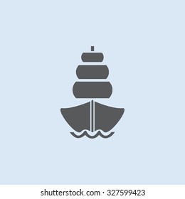 Ship vector icon