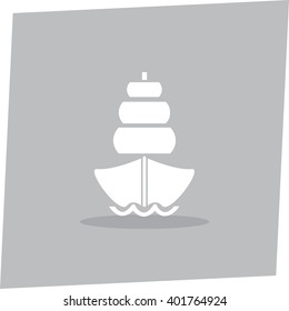 Ship vector icon