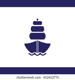 Ship vector icon