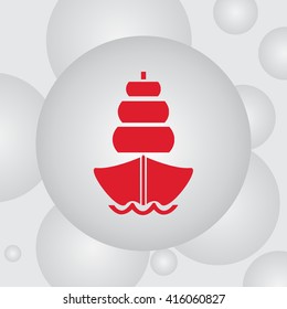 Ship vector icon