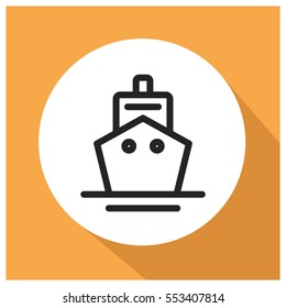 Ship vector icon