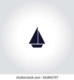 Ship Vector Icon.