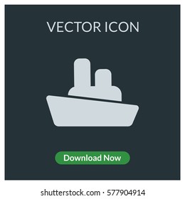 Ship vector icon