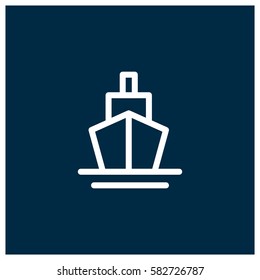 Ship vector icon