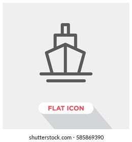 Ship vector icon