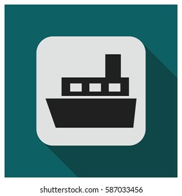 Ship vector icon
