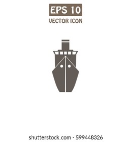 Ship Vector Icon.  