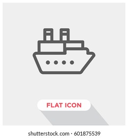 Ship vector icon