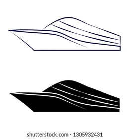 Ship vector icon eps 10