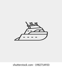 Ship vector icon illustration sign