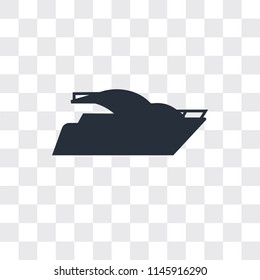 Ship vector icon isolated on transparent background, Ship logo concept