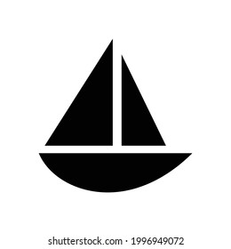 Ship vector icon, isolated on white background