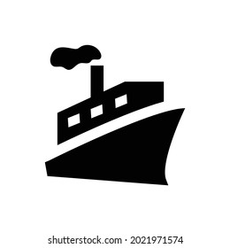 Icono vectorial de envío, aislado en fondo blanco