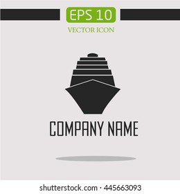 ship vector icon. leisure logo