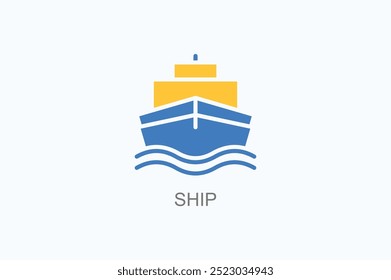 Ilustração De Logotipo Ou Ícone De Vetor De Remessa