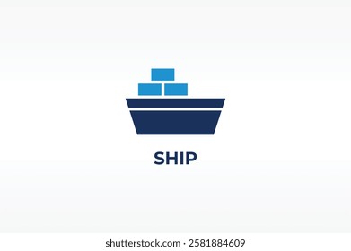 SHIP vector, icon or logo sign isolated symbol illustration