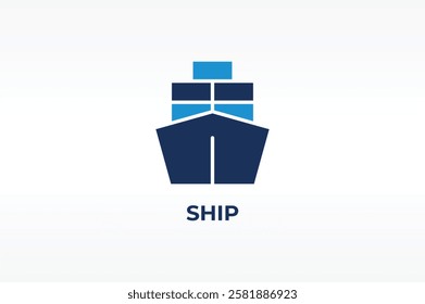 SHIP vector, icon or logo sign isolated symbol illustration