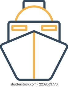 Ship Vector Icon which is suitable for commercial work and easily modify or edit it
