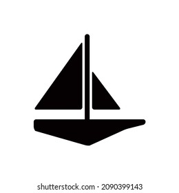 ship vector icon, yatch, cruise symbol. Modern,simple flat vector illustration for web site or mobile app