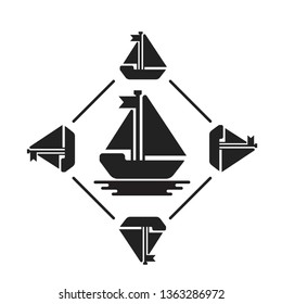 Ship vector icons